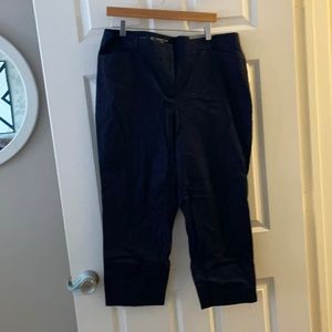 Navy Blue Cropped Pant